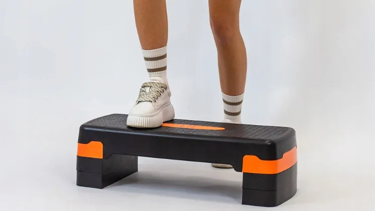 Line Sport 3 pakopų reguliuojamas mankštos steperis, 3,2 kg, oranžinis