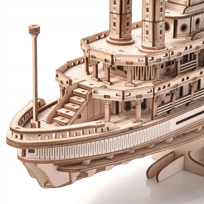 „Little Story“ medinė 3D garlaivio dėlionė – garlaivio modelis dovanai