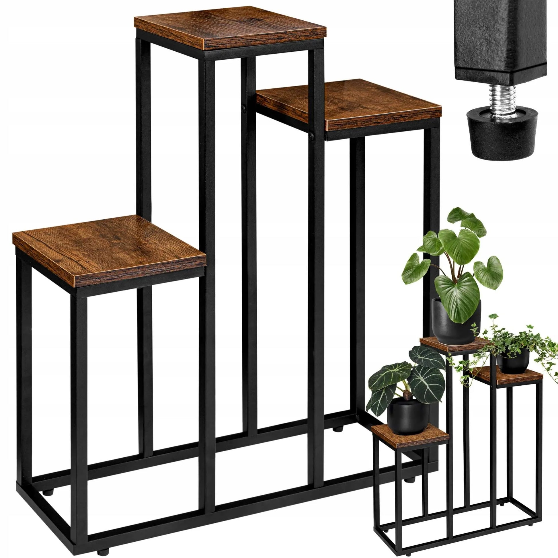 Loft stiliaus pastatomas gėlių stovas „Agras Rustic“