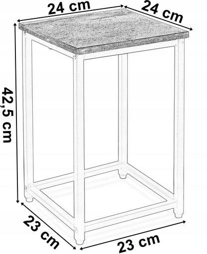 Loftinis gėlių stovas ARBEN RUSTIC, juodas, 40 cm