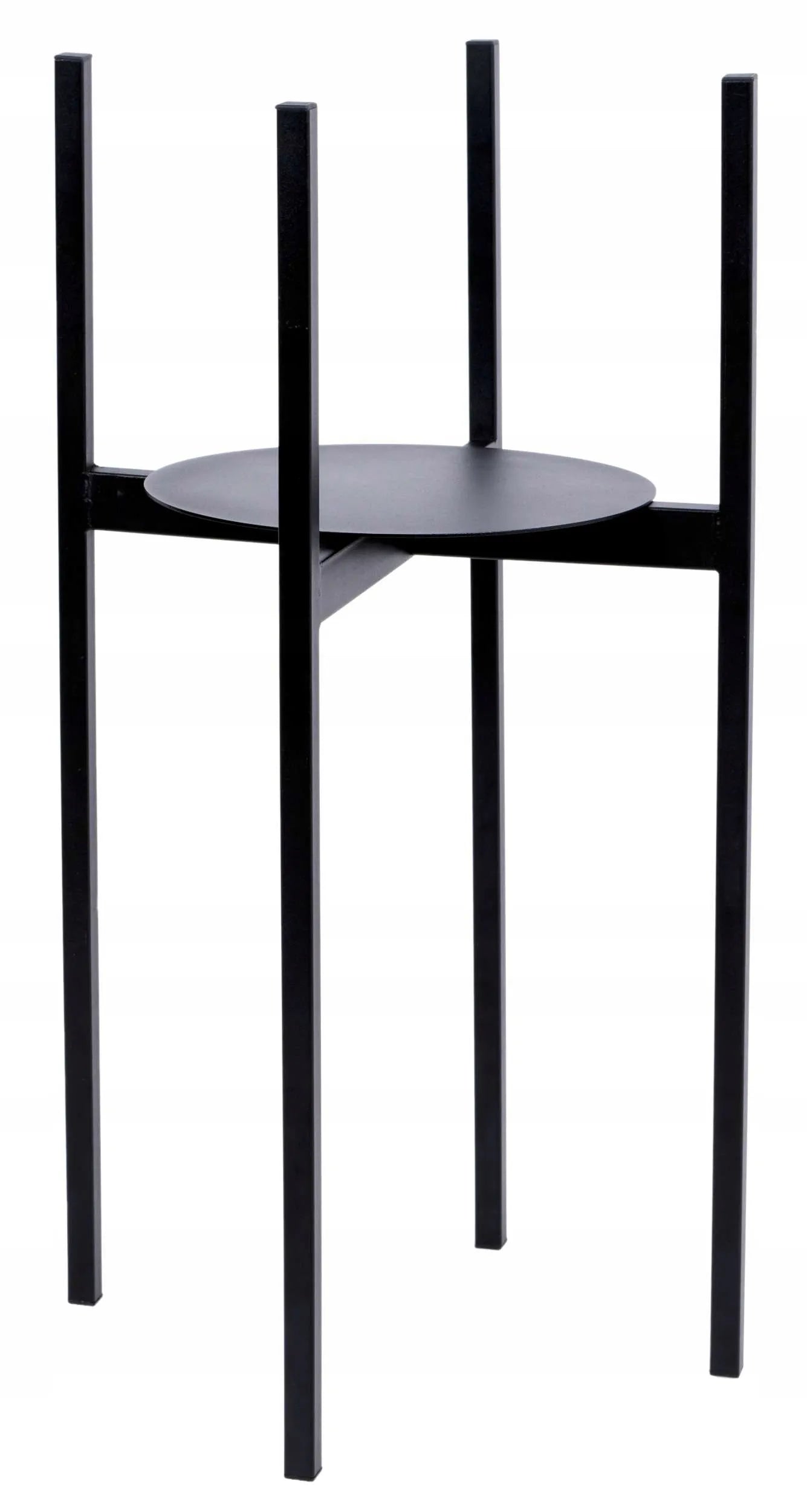 Loftinis pastatomas gėlių stovas Torre, 60 cm, juodas