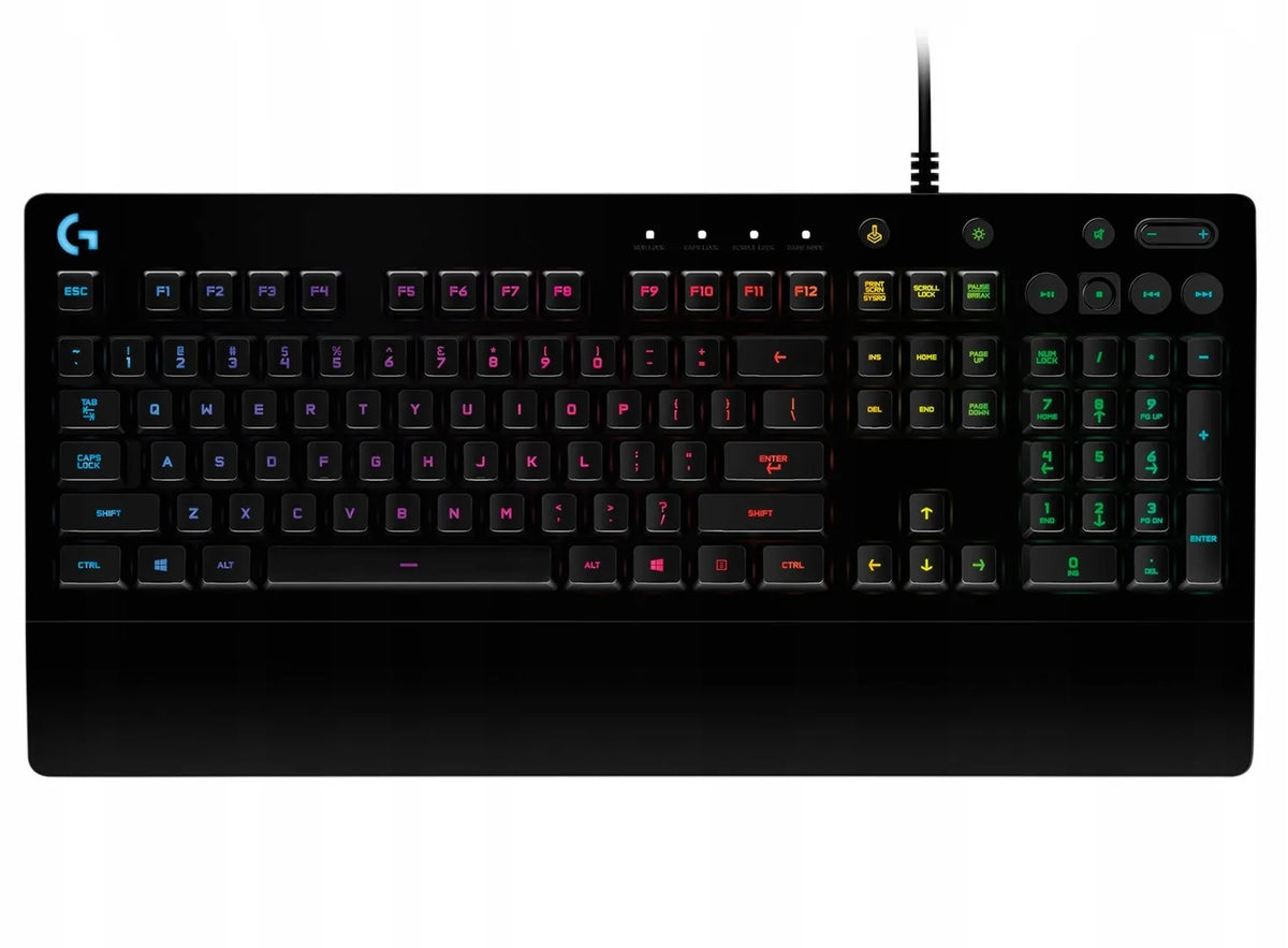 „Logitech Prodigy G213“ klaviatūra, 920-008093, membraninė, USB, US international QWERTY, juoda