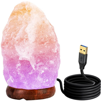 LTC GA32 Himalajų druskos lempa-naktinė lemputė, USB, RGB