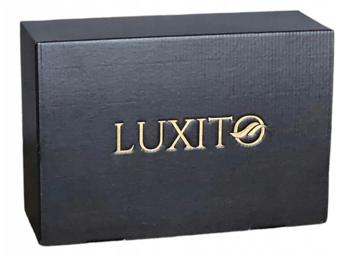 LUXITO FIRST kvadratinės stiklinės viskiui ir kokteiliams 300 ml, 6 vnt. rinkinys