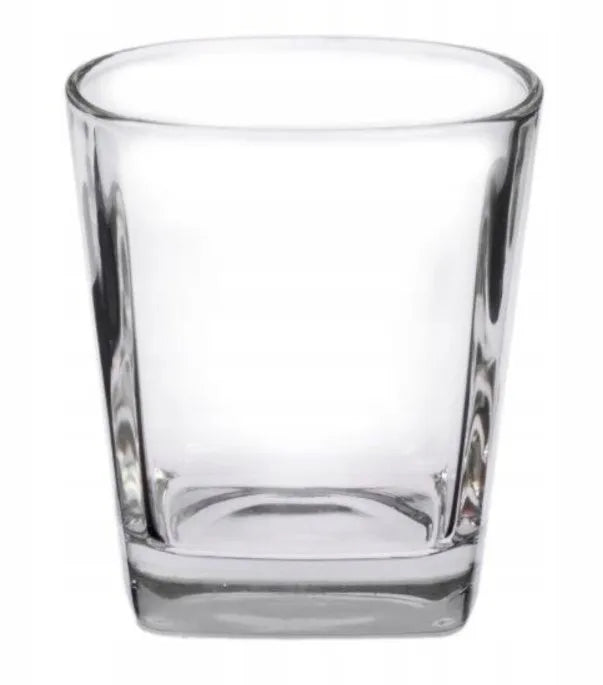 LUXITO FIRST kvadratinės stiklinės viskiui ir kokteiliams 300 ml, 6 vnt. rinkinys
