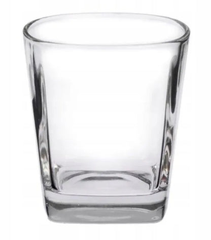 LUXITO FIRST kvadratinės stiklinės viskiui ir kokteiliams 300 ml, 6 vnt. rinkinys