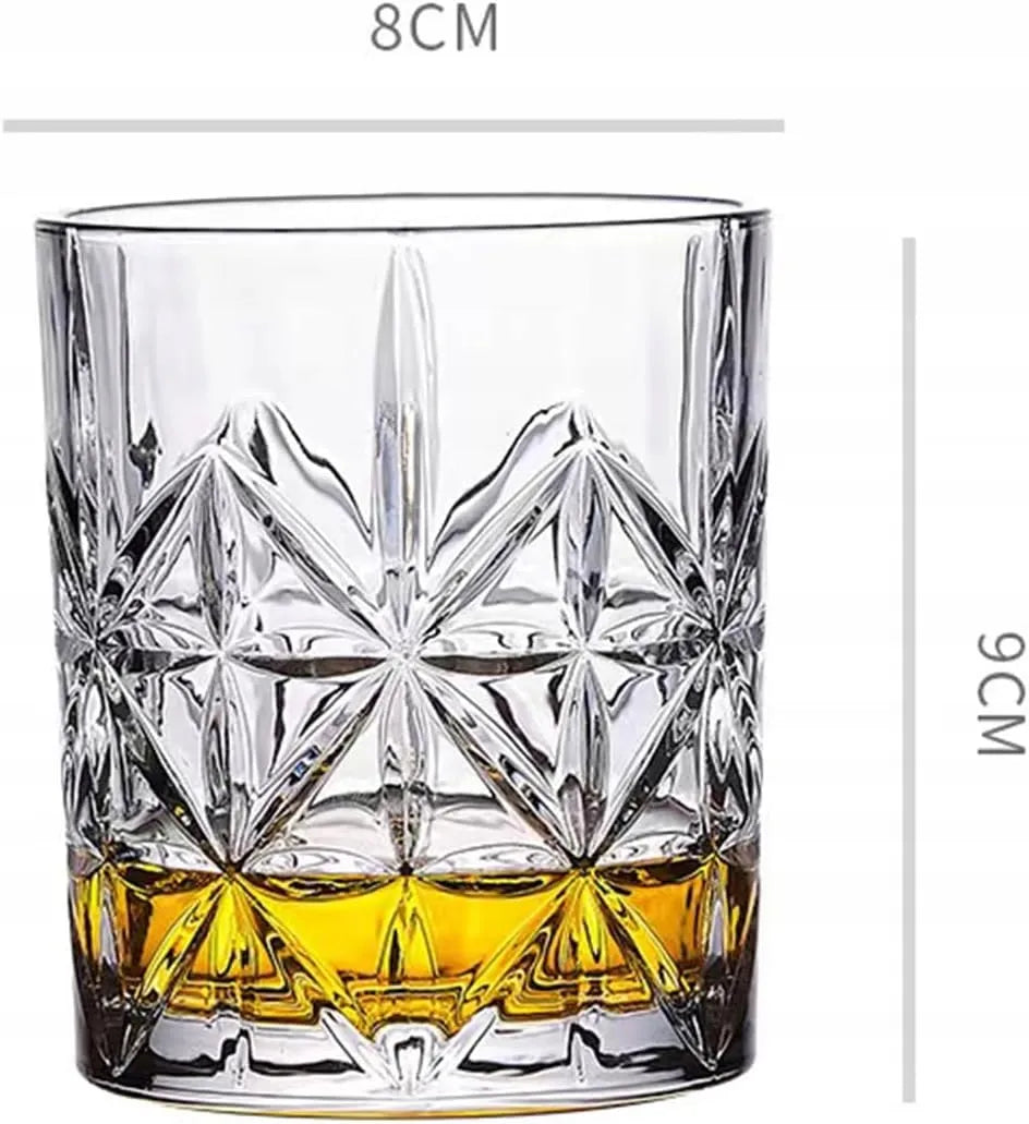 LUXITO Glow viskio stiklinės 320 ml komplektas, 6 vnt.