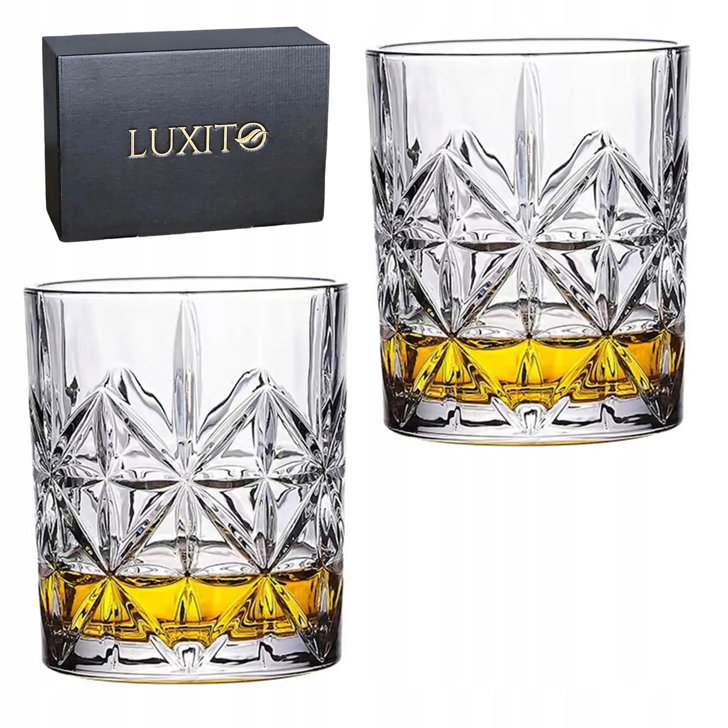 LUXITO Glow viskio stiklinės 320 ml komplektas, 6 vnt.