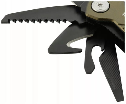 M-TAC daugiafunkcis įrankis MULTITOOL Type 2 Green/Black su dėklu
