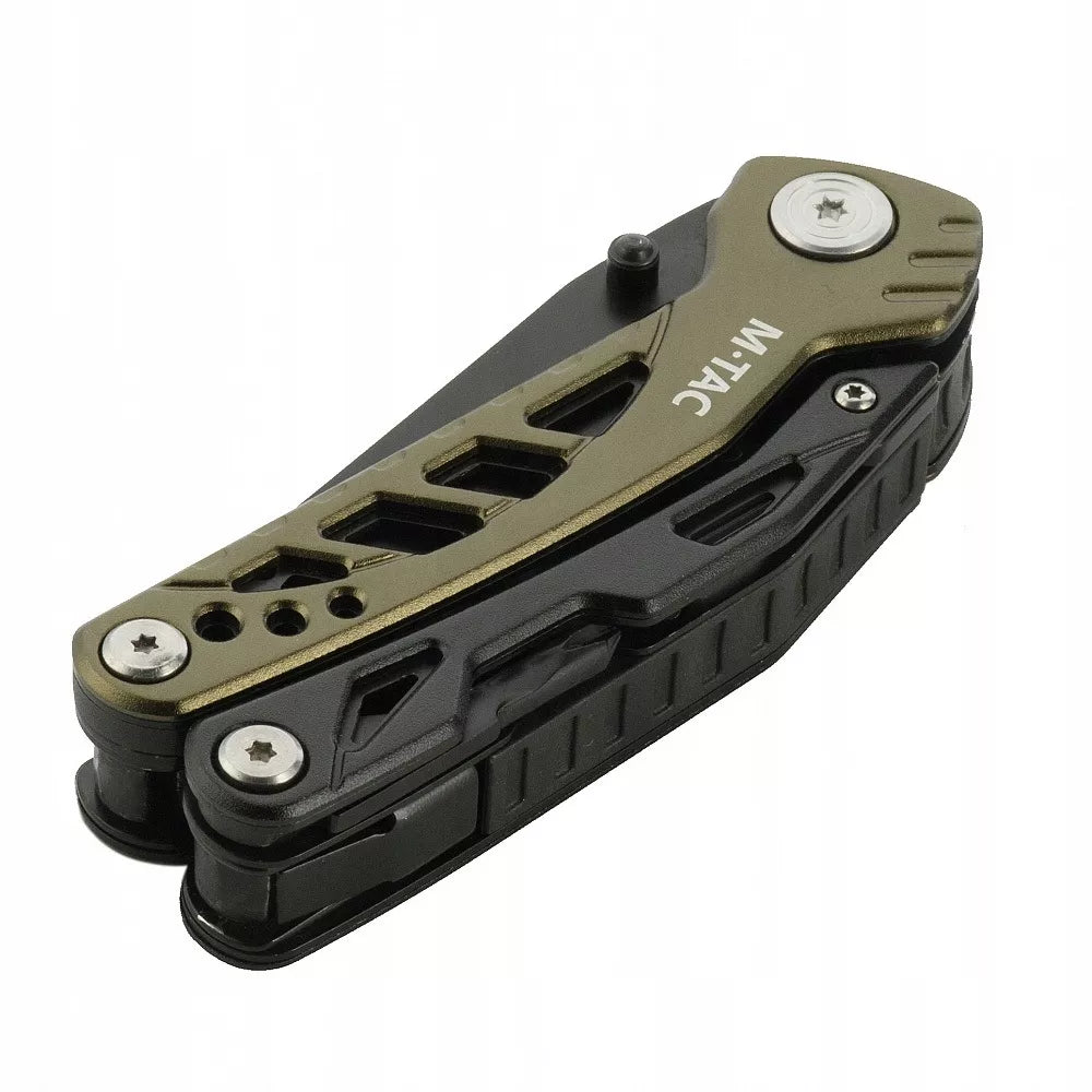 M-TAC daugiafunkcis įrankis MULTITOOL Type 2 Green/Black su dėklu