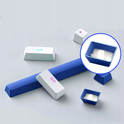 Machenike K500B-B87 mechaninė žaidimų klaviatūra su „Red Switch“ jungikliais, RGB apšvietimu, balta
