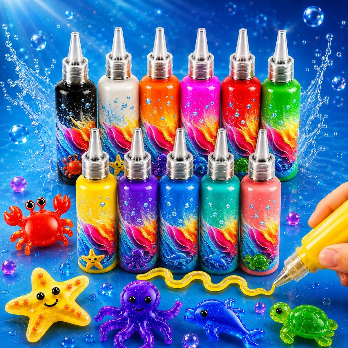 „Magic Jelly XXL“ vandens gelio 3D figūrėlių kūrybinis rinkinys vaikams
