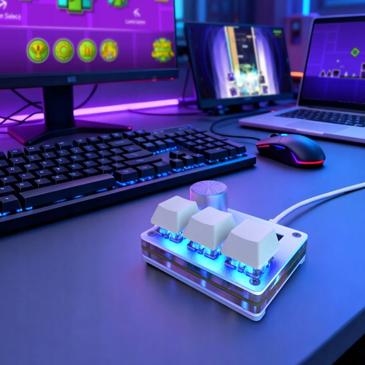 Magnetinė klaviatūra „Sayodevice O3CWHITE“