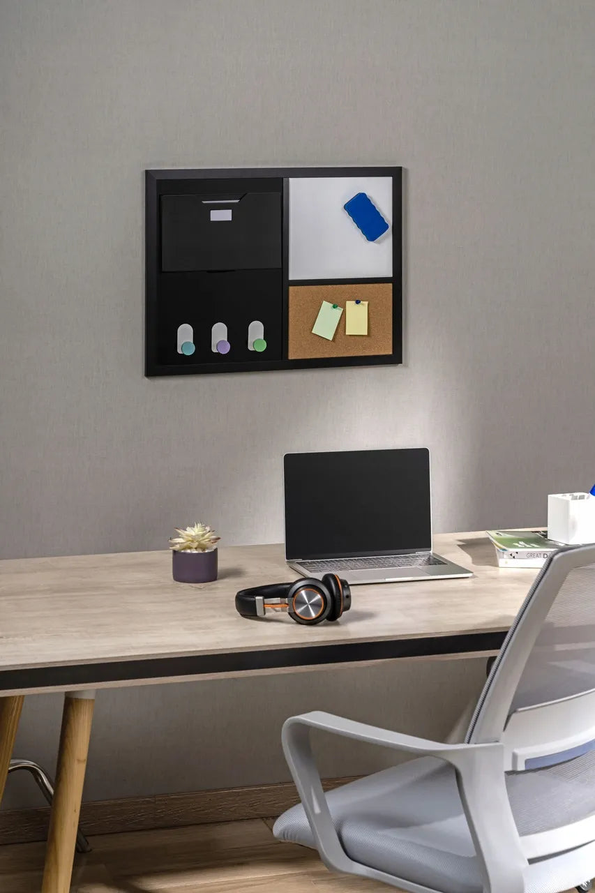 Magnetinė sausai nuvaloma lenta 60x45 biurui organizatorius
