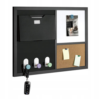 Magnetinė sausai nuvaloma lenta 60x45 biurui organizatorius