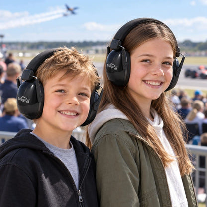 „Magros KIDS KM-2“ apsauginės triukšmą slopinančios ausinės vaikams nuo 3 metų, juodos