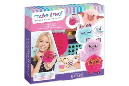 Make It Real pūkuotų kačiukų pomponų ir pakabukų gamybos rinkinys, XL