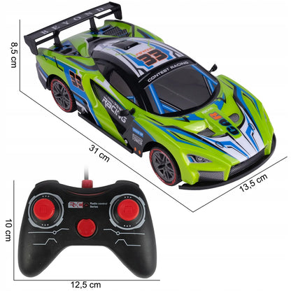 „MalPlay“ nuotoliniu būdu valdomas RC automobilis 1:12 su LED apšvietimu