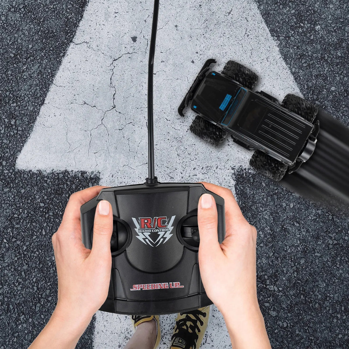 MalPlay RC SWAT visureigis su nuotolinio valdymo pulteliu ir USB įkrovimu