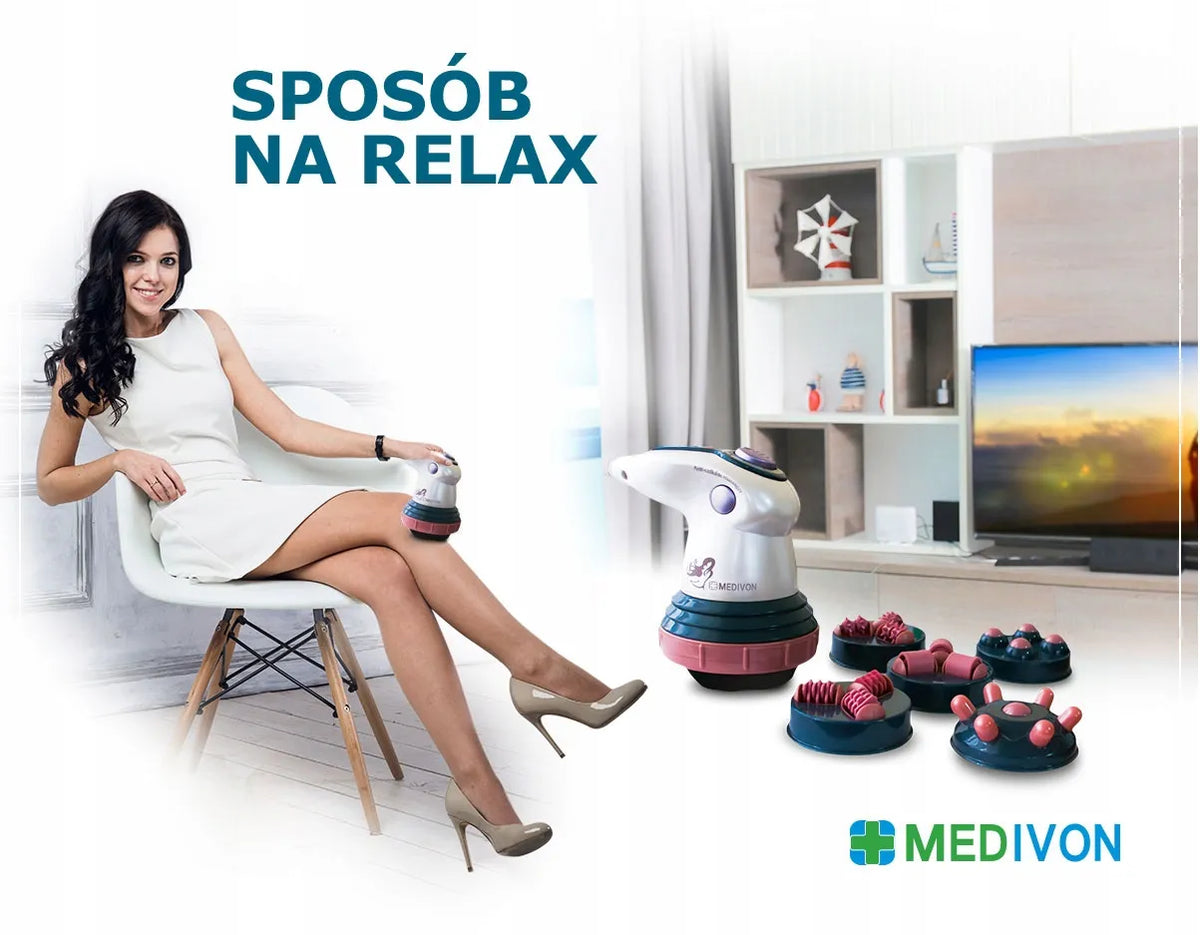 Masažuoklis Medivon ME-7711 su šildymu nuo celiulito