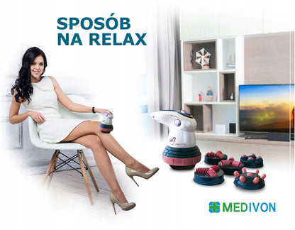 Masažuoklis Medivon ME-7711 su šildymu nuo celiulito