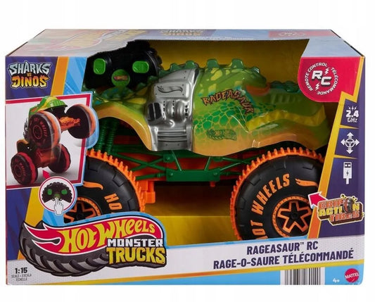 „Mattel Hot Wheels Monster Truck R/C Rageasaur“ 1:15 nuotoliniu būdu valdomas automobilis