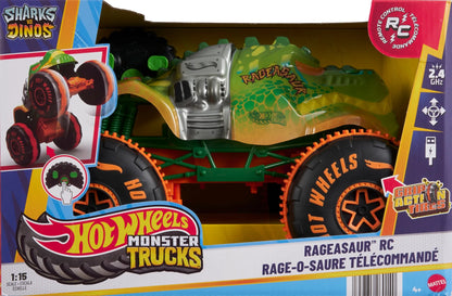„Mattel Hot Wheels Monster Truck R/C Rageasaur“ 1:15 nuotoliniu būdu valdomas automobilis