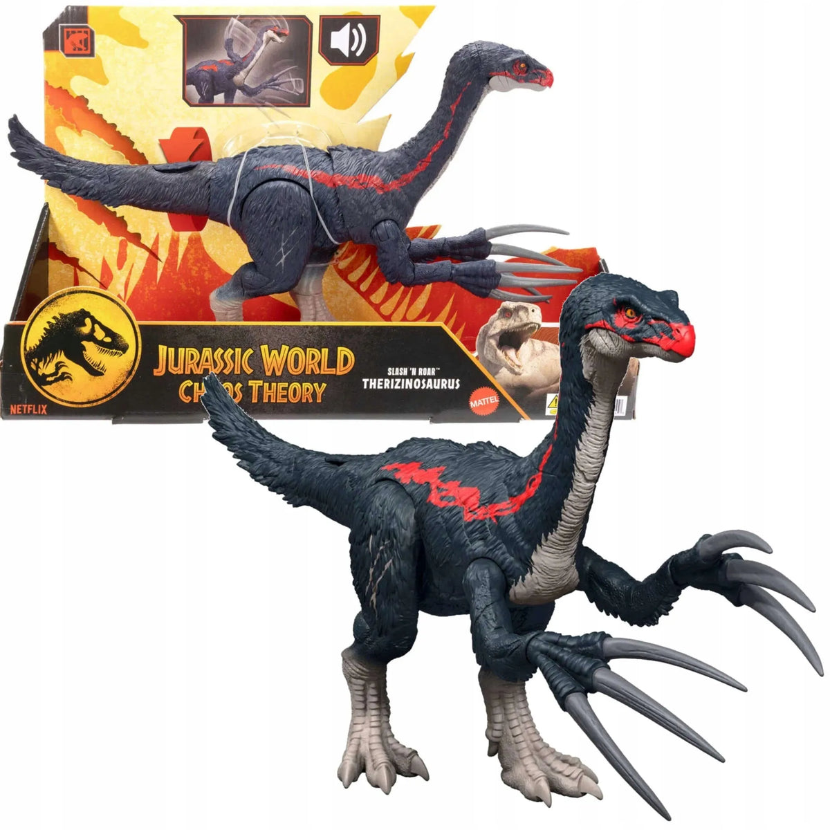 „Mattel“ interaktyvi Therizinozauro veiksmo figūrėlė, 35 cm