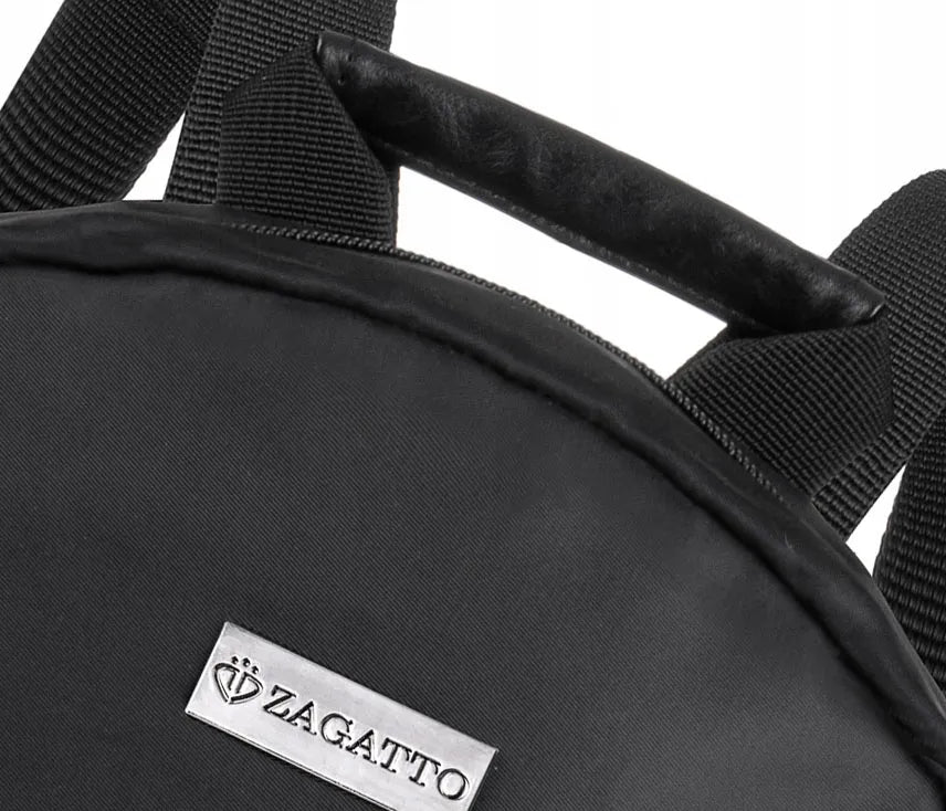 Maža juoda elegantiška lengva talpi „Zagatto“ moteriška miesto kuprinė
