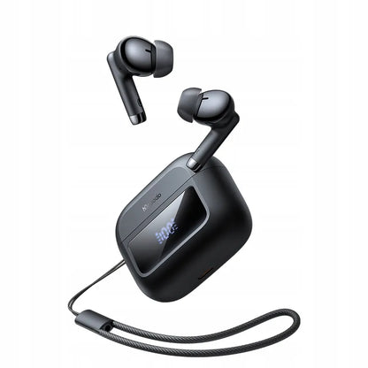 „Mcdodo Dynamic“ belaidės įkišamosios „Bluetooth“ ausinės su mikrofonu, įkrovimo dėklu ir dirželiu