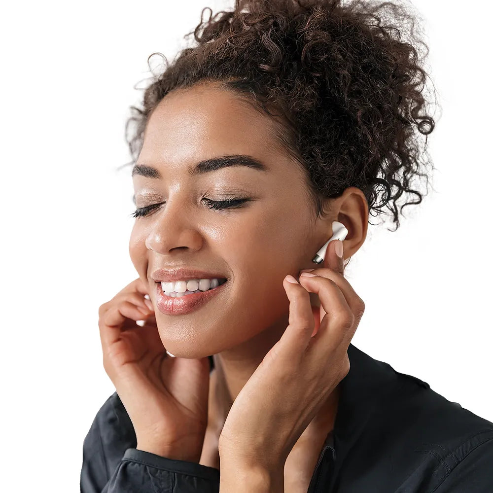„Mcdodo Earbuds Lite“ belaidės į ausis įstatomos ausinės, „Bluetooth 5.3“, su mikrofonu, baltos