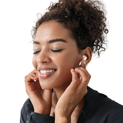 „Mcdodo Earbuds Lite“ belaidės į ausis įstatomos ausinės, „Bluetooth 5.3“, su mikrofonu, baltos
