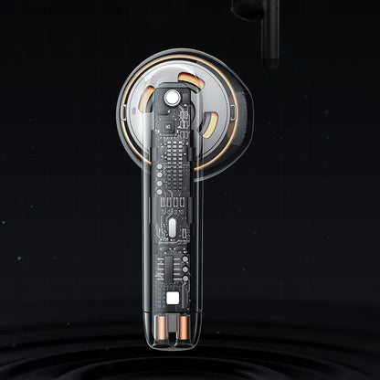 Mcdodo Earbuds Lite HP-8032 belaidės rožinės ausinės su mikrofonu ir įkrovimo dėklu