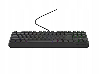 Mechaninė žaidimų klaviatūra Genesis Thor 230 TKL, US QWERTY, RGB, Outemu Red, juoda