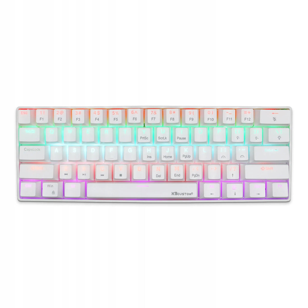 Mechaninė žaidimų klaviatūra KB61, RGB, 60 %, „Blue Switch“, laidinė