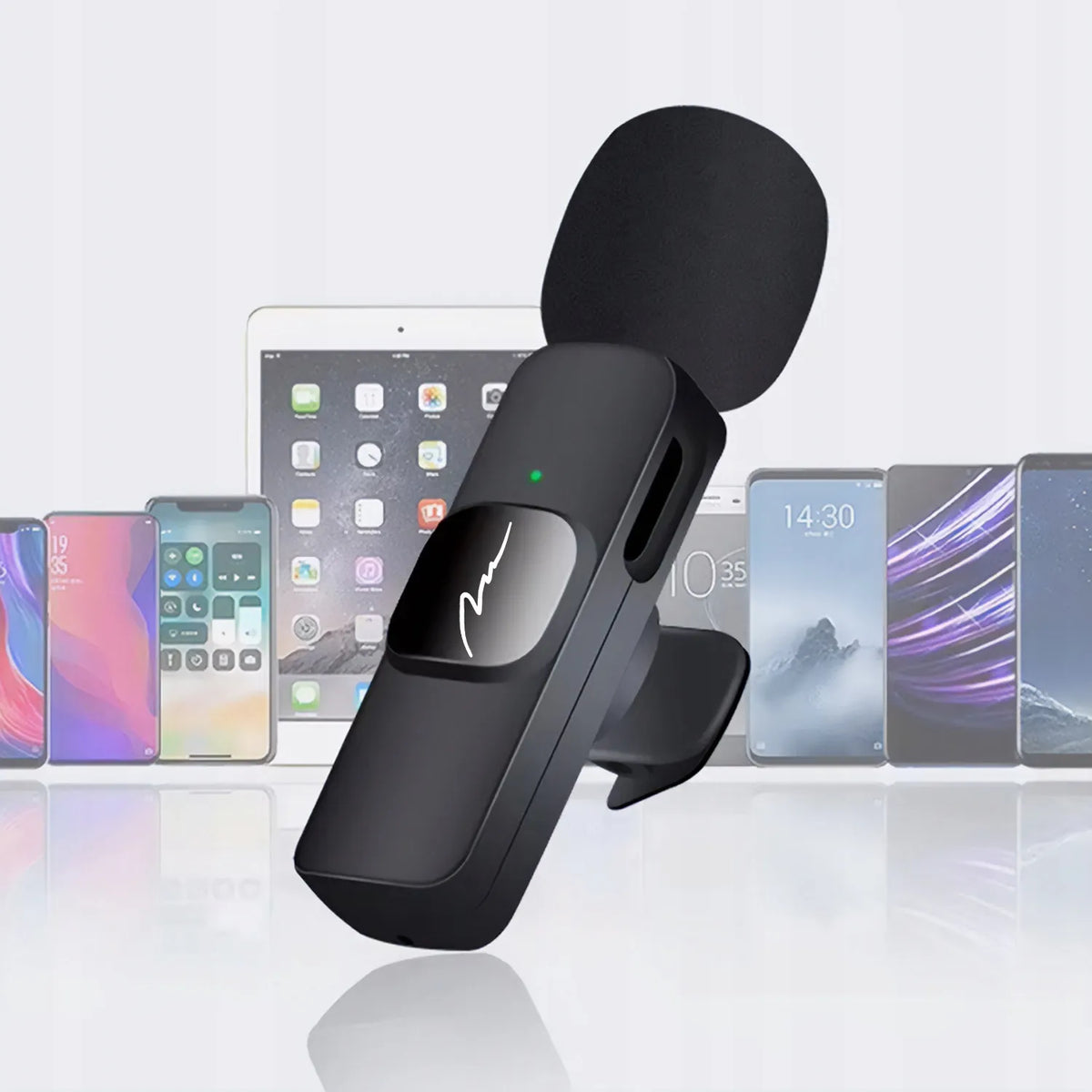 Media-Tech MT416 – 2 belaidžiai prisegami mini mikrofonai telefonui su USB-C ir Lightning imtuvu