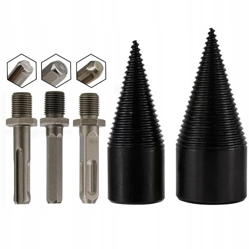Medienos skaldymo grąžtai, 2 vnt., 38–42 mm
