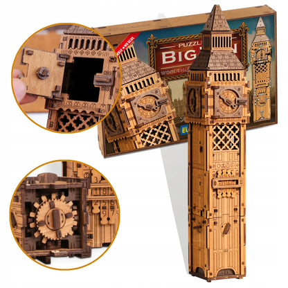 Medinė 3D dėlionė „Big Ben“ – edukacinis žaidimas ir konstravimo rinkinys