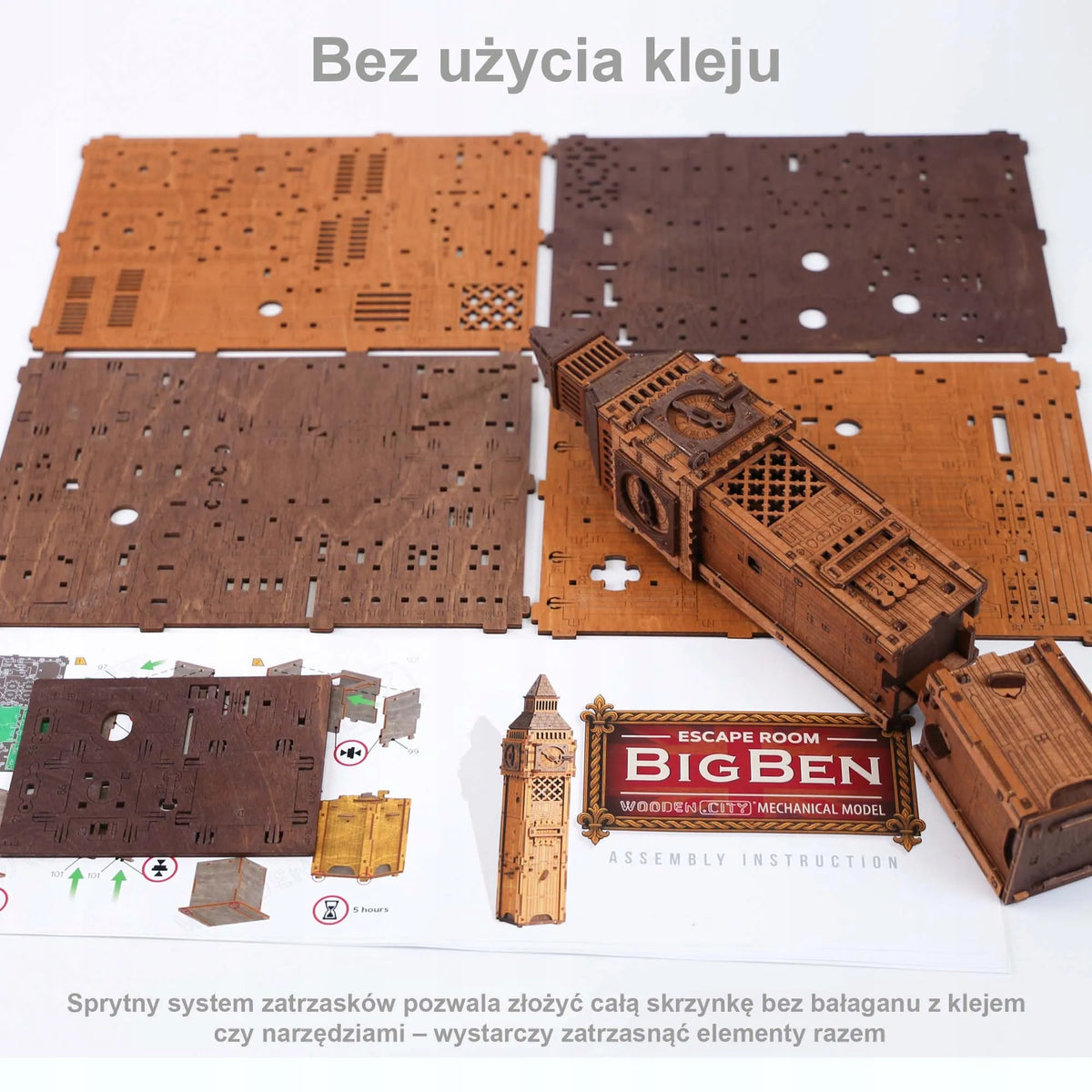 Medinė 3D dėlionė „Big Ben“ – edukacinis žaidimas ir konstravimo rinkinys