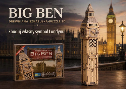 Medinė 3D dėlionė „Big Ben“ – edukacinis žaidimas ir konstravimo rinkinys