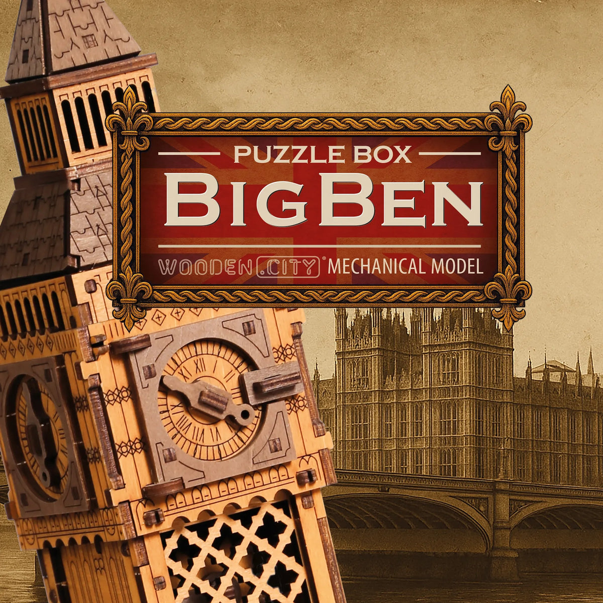 Medinė 3D dėlionė „Big Ben“ – edukacinis žaidimas ir konstravimo rinkinys