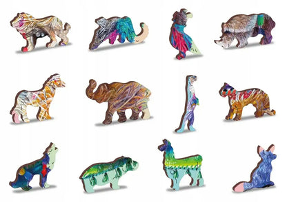 Medinė dėlionė 130 detalių Alpaca Wooden.City