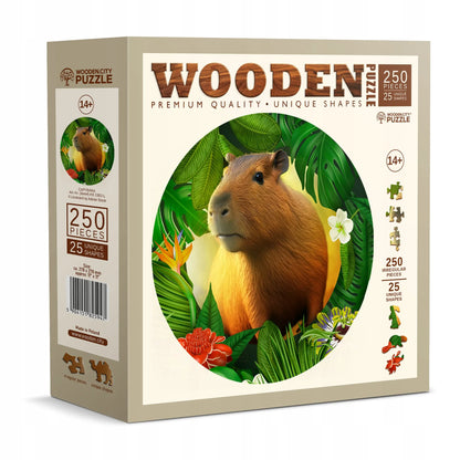 Medinė dėlionė WoodenCity Kapibara, 250 detalių