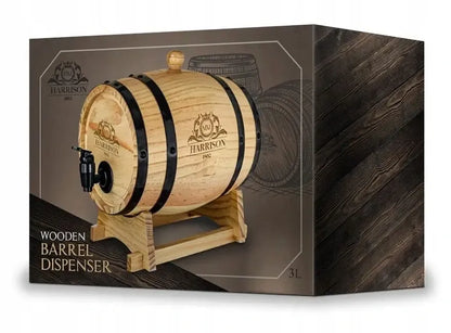 Medinė sandari vyno ir alkoholio statinė, 3 l, 28 x 20 x 26 cm, puiki dovana