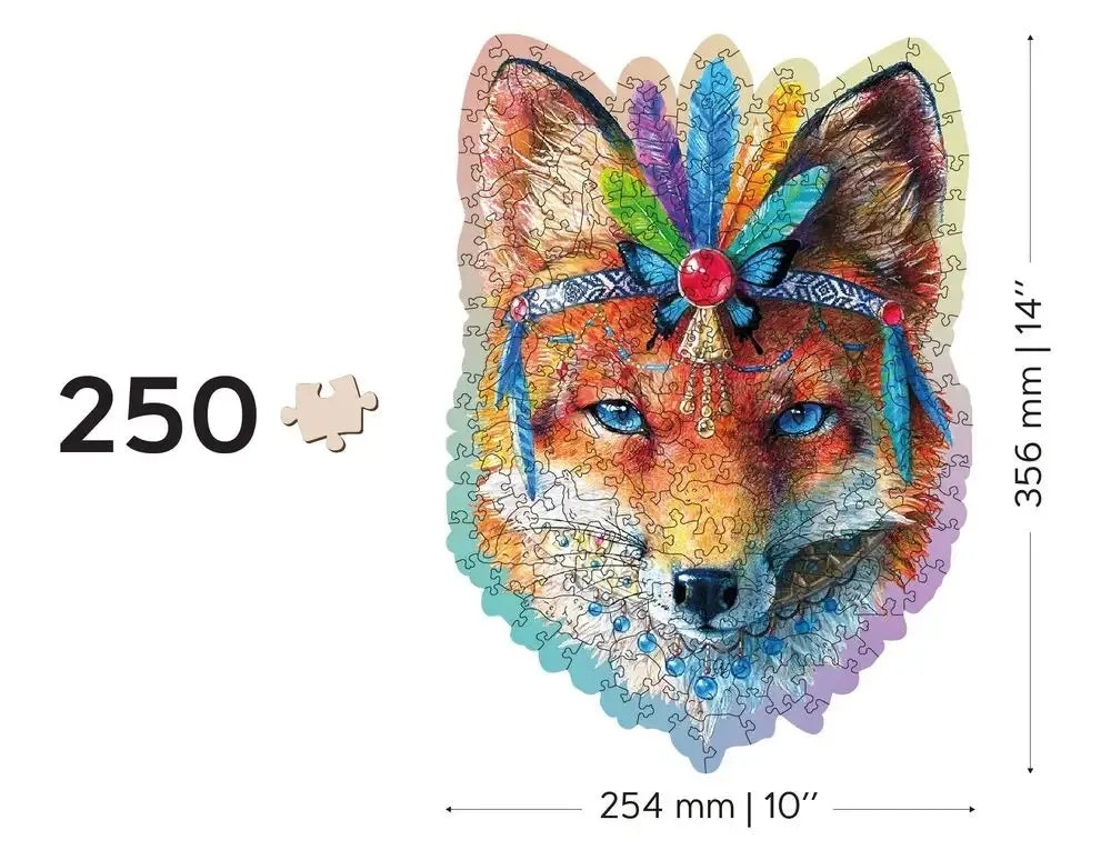 Medinis dėlionių rinkinys „Mystic Fox“ 250 detalių
