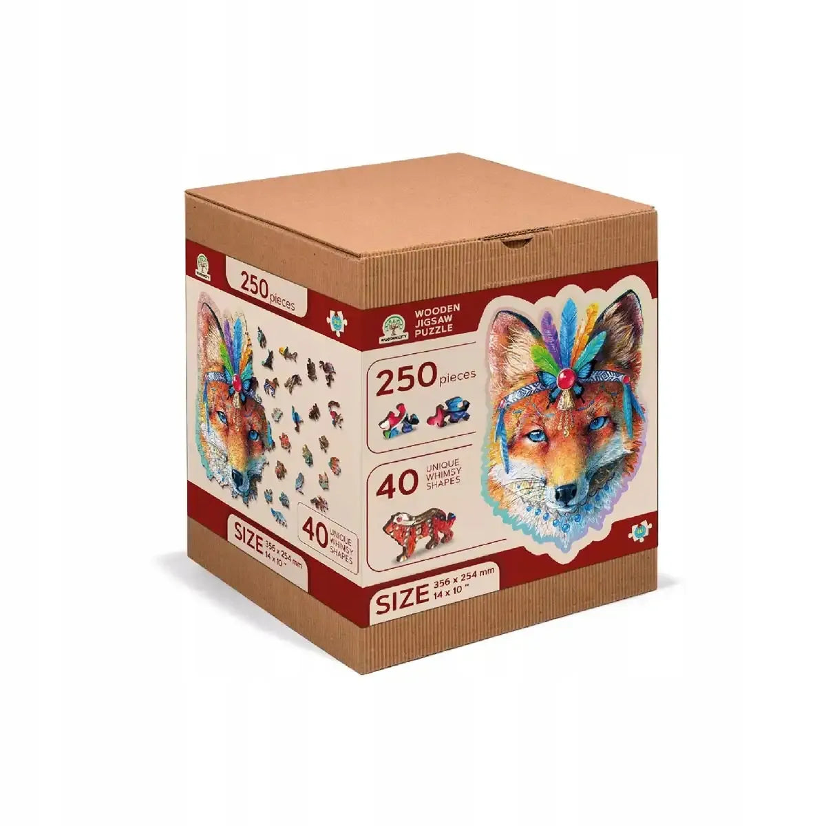 Medinis dėlionių rinkinys „Mystic Fox“ 250 detalių