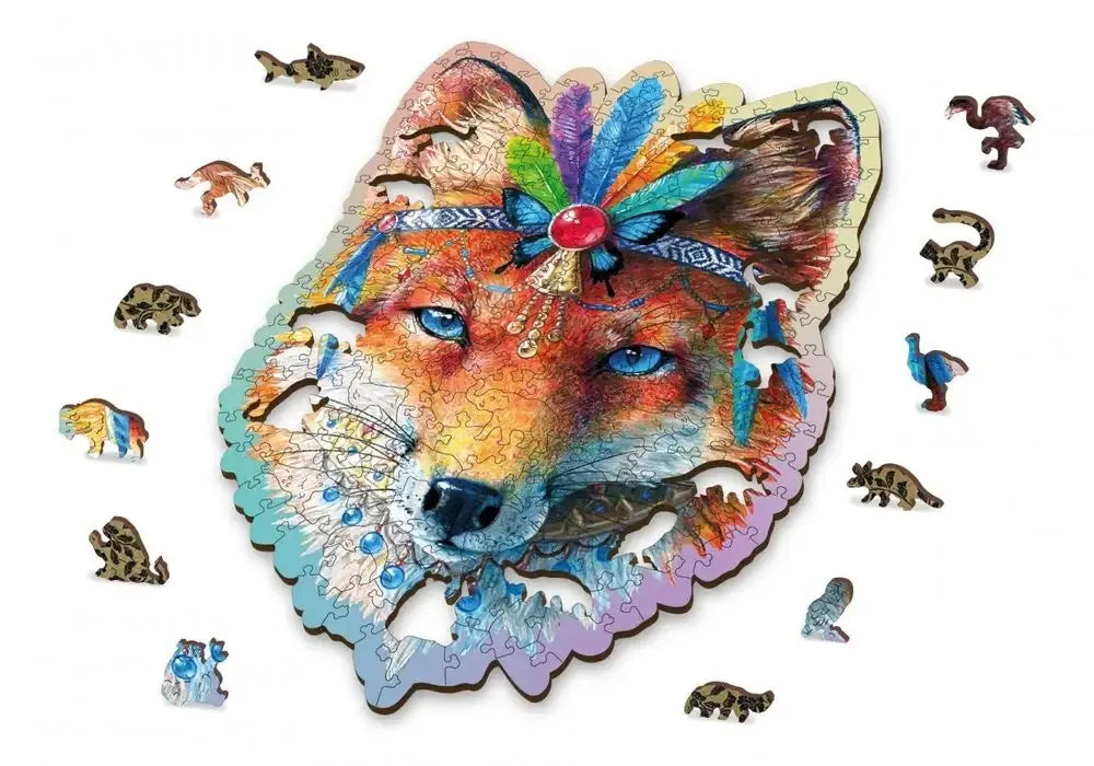 Medinis dėlionių rinkinys „Mystic Fox“ 250 detalių