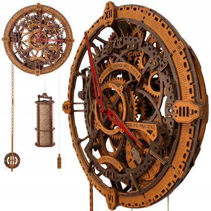 Medinis mechaninis modelis – industrinis laikrodis, skirtas surinkti savarankiškai