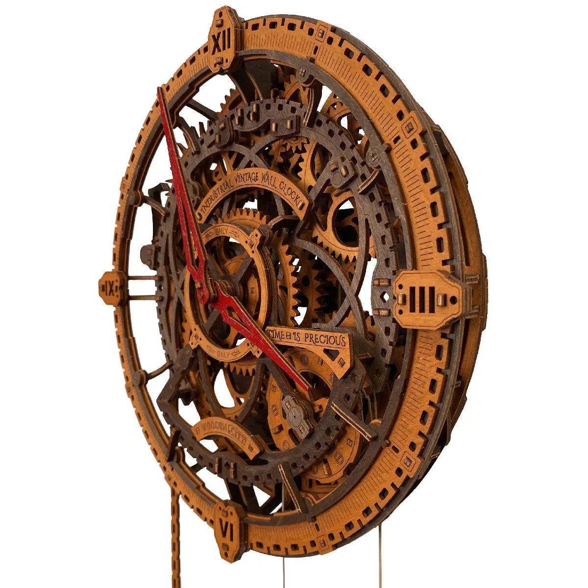 Medinis mechaninis modelis – industrinis laikrodis, skirtas surinkti savarankiškai