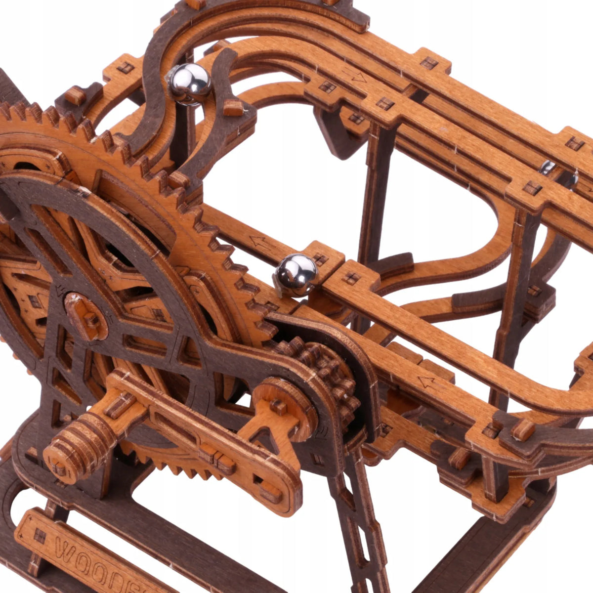 Medinis mechaninis rutuliukų takas 3D galvosūkis Marble Run Wooden.City
